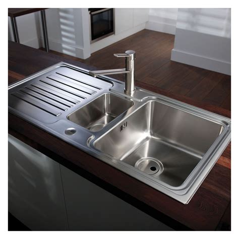 stainless steel kitchen sink b&q